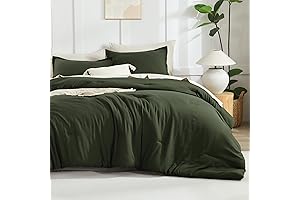 Litanika Dark Olive Green Comforter Set King: Luxurious Comfort for a Refreshing Night's Rest