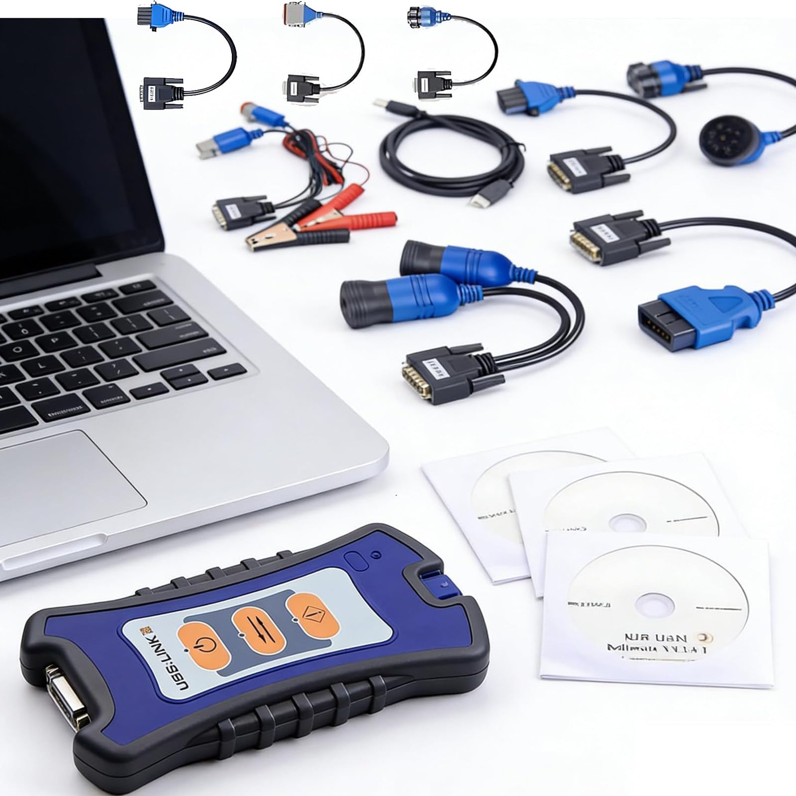 Narzędzie diagnostyczne Nexiq USB Link 3 do samochodów ciężarowych, czytnik kodów pojazdów ciężarowych, narzędzia diagnostyczne układu silnika OBD-II, do kontroli maszynowej