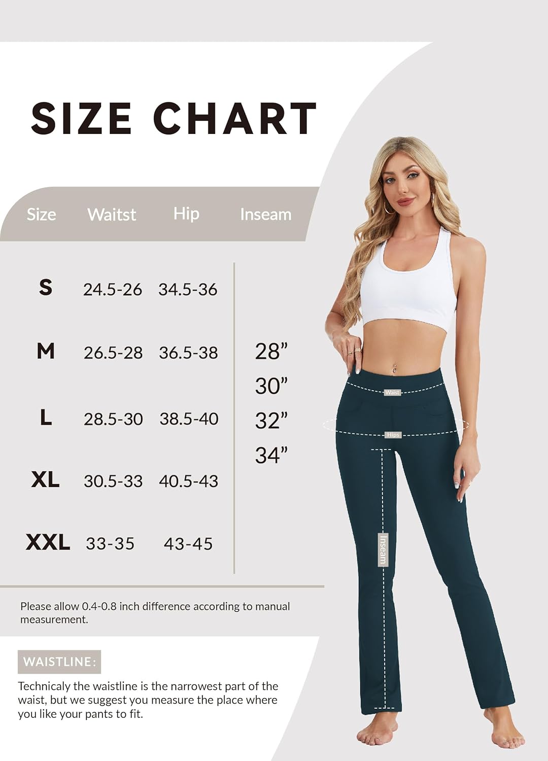 SAFORT Women's Yoga Pants Straight Leg Yoga Dress Pants 28"/30"/32"/34" Long Tall Inseam Stretch Slacks with Pocket - Image 6