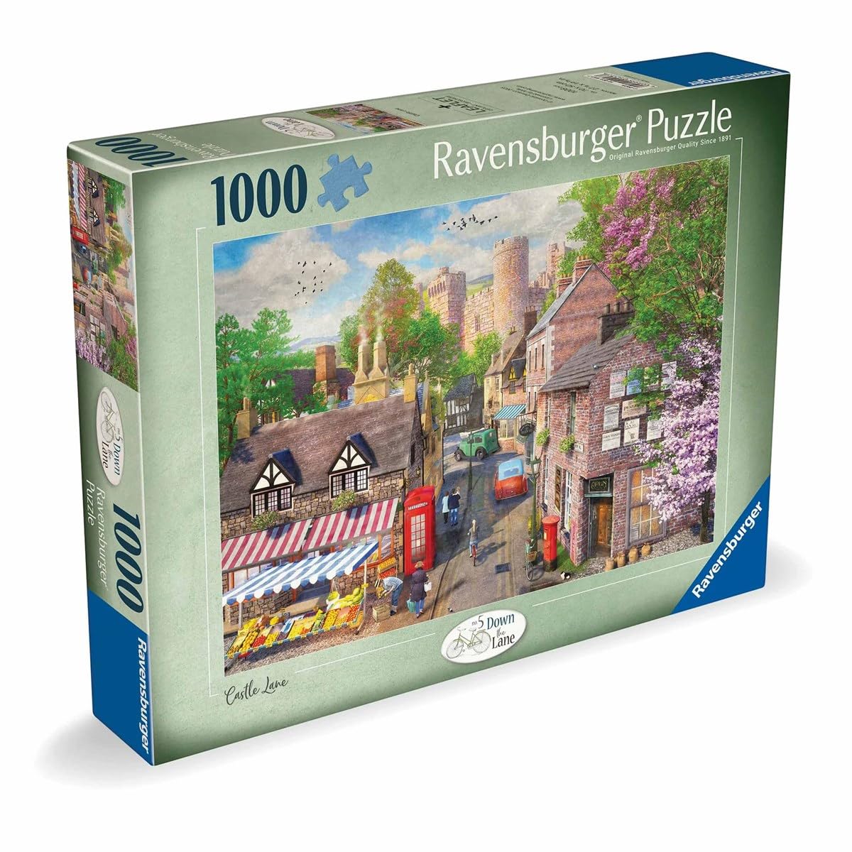 Ravensburger Down The Lane No.5 Castle Lane Jigsaw Puzzle (1000 Pieces)