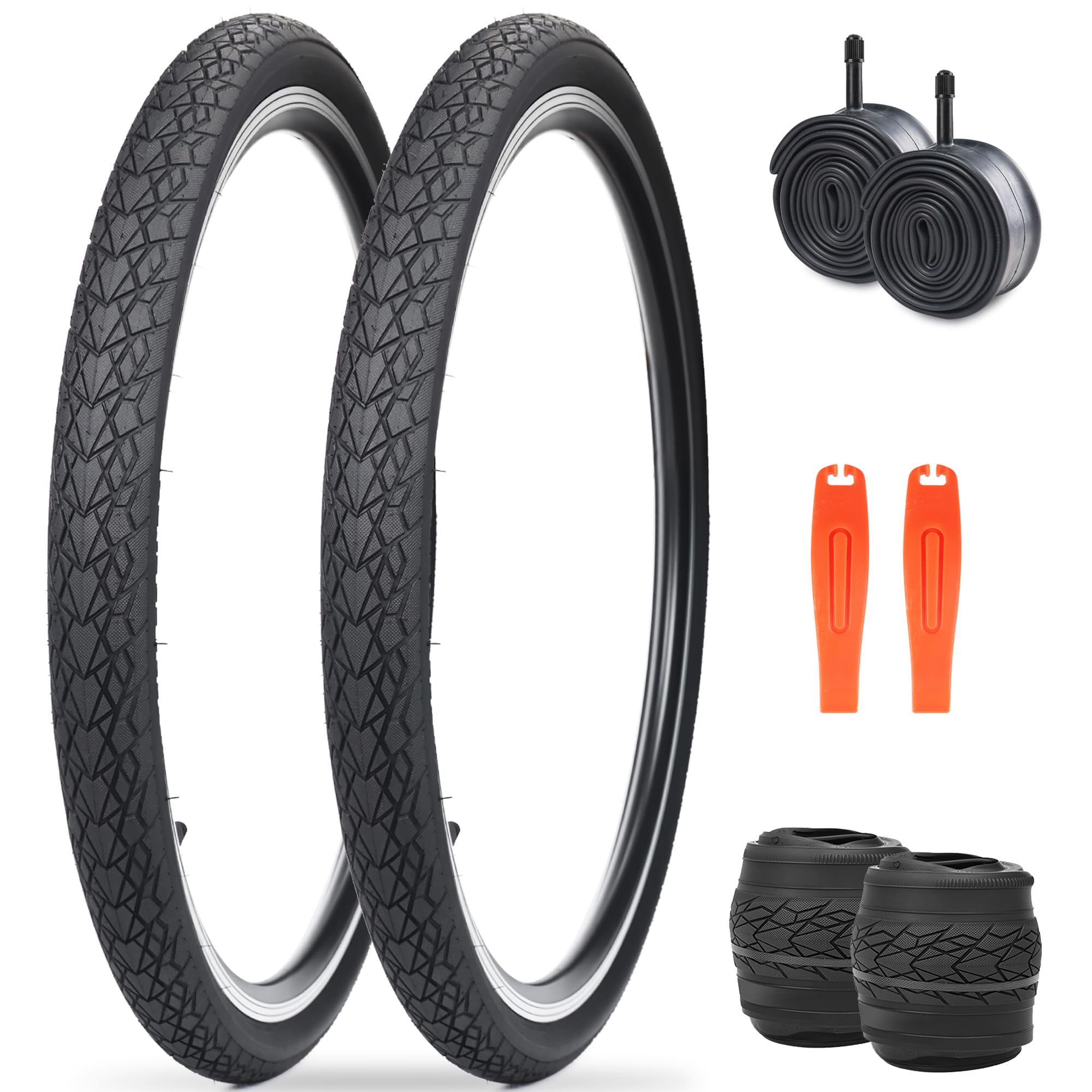 ZUKKA Pneumatico per bici 20 x 1,75/20 x 2,125/24 x 1,75/26 x 1,75/27,5 x 1,75 pollici pneumatico di ricambio per mountain bike cruiser bici
