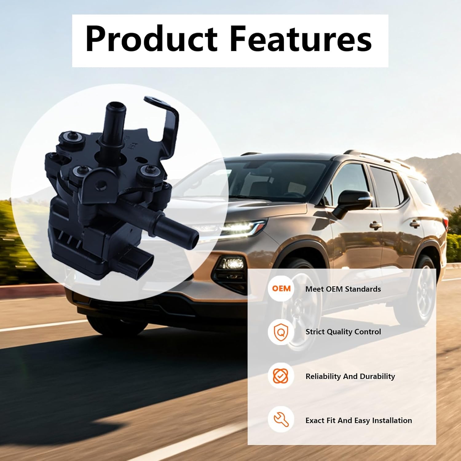 55513205 Vapor Canister Purge Valve Pump Compatible with Cadillac XT4 XT5 GMC Acadia Chevy Blazer Trailblazer Buick Encore 2020-2023, Replaces 55511871 55516874 12729606 12703879