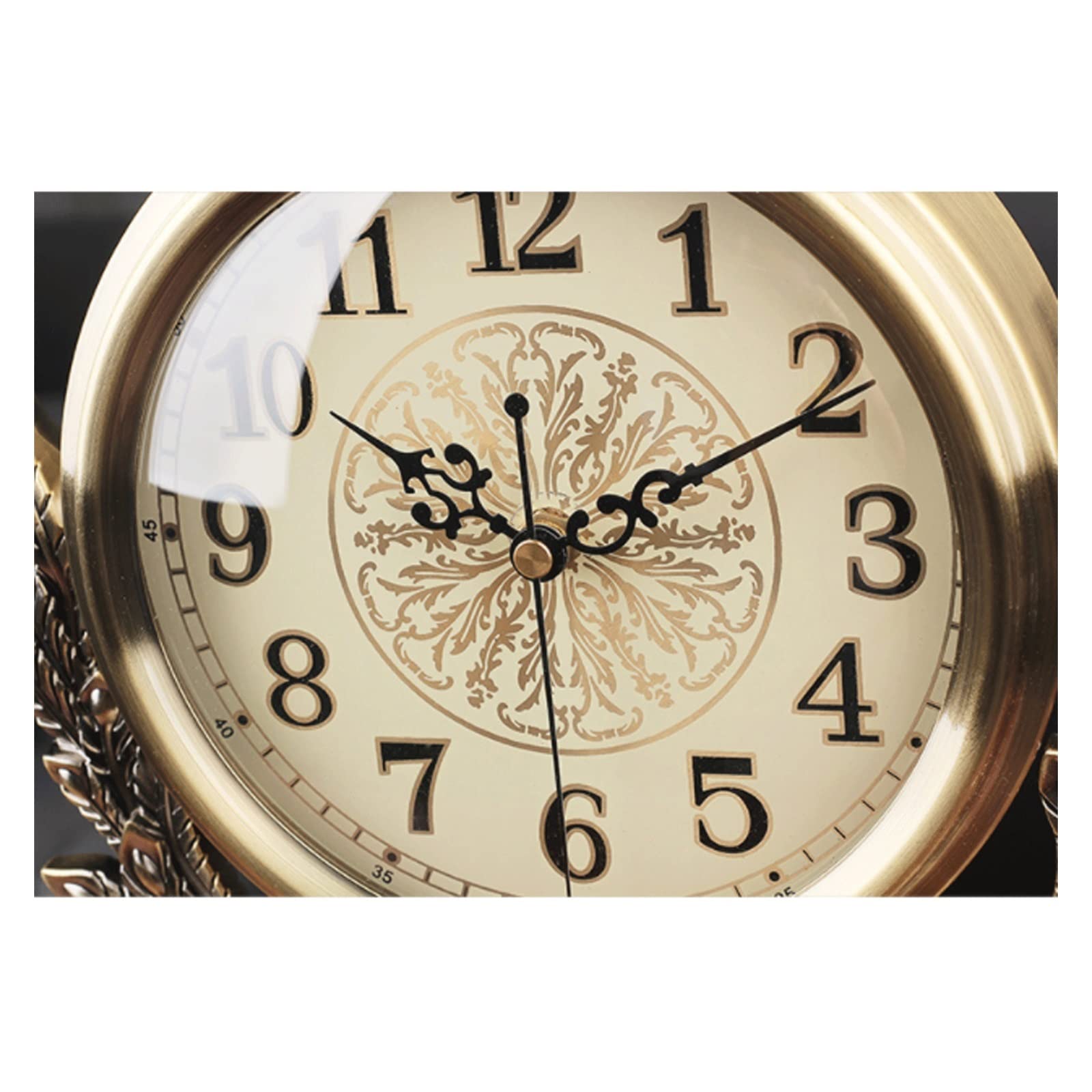 Despertador Aleación Metal Desk Reloj Sala de Estar Mute Mute Desk Desk Rechorje Adornos de la decoración del hogar Descripción del hogar Reloj Reloj de Escritorio