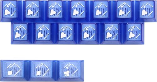 KPREPUBLIC Taihao - Teclas de juego cúbicas de doble captura, teclas de juego, teclados mecánicos OEM, perfil azul, gris, rojo, verde, morado (1 1