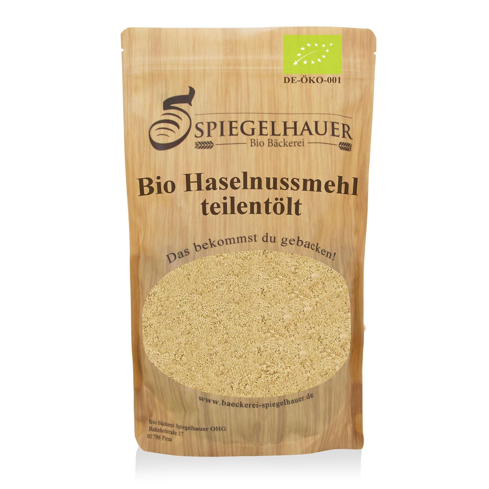 Organic hazelnut flour, partially oiled, 1 kg, low carb flour, vegan, ground hazelnuts as a flour alternative