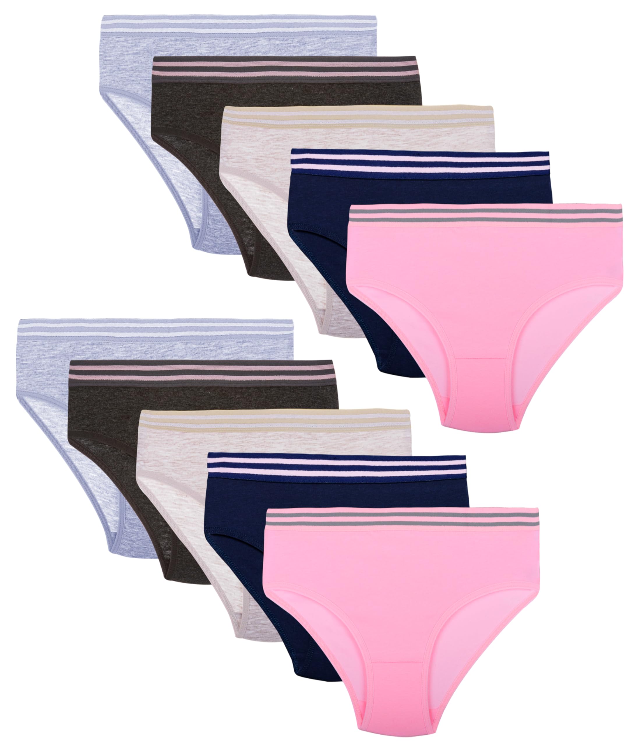 10 Girls Cotton Briefs Pantys Underwear Various Motifs 2-15 Years
