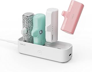 iWALK Charger Station for Portable Charger 3350mAh,4500mAh,4800mAh Power Bank for iPhone Charging Station Multiple USB-C Family-Sized Charger Station for Home(Station Only), White