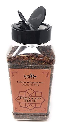 Miniatura 3 de Fusion Select Auténtica pimienta Sichuan roja AAA de grado Szechuan, pimienta entera Szechuan, menos semillas, sabor fuerte, esencial para pollo