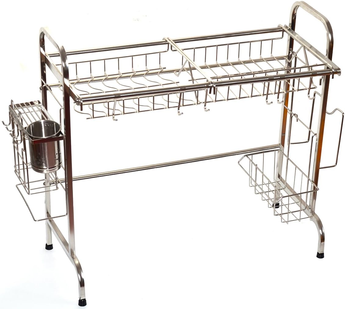 Single-Layer shelf unit for your kitchen, Dish racks drain rack kitchen racks pool tables and chopsticks drainage dish rack sink rack