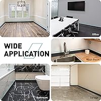 Vista 6 de Baseboard Trim, 4 Inch(W) x 20 Feet(L) Peel and Stick Flexible Baseboard Molding Trim, Self Adhesive Vinyl Baseboard Cove Base, Base Boards for Black