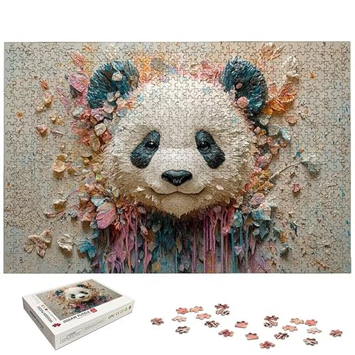 色 パズル 5000ピース 大人向け パンダ ジグソーパズル 木製 Puzzle (156x105cm) 美しい梱包箱付き 脳トレ 大人向け 難しい 挑戦 手工芸品 Puzzle ホームデコレーションに最適、女性へのギフト、男性へのギフト、Home Decor、-5784