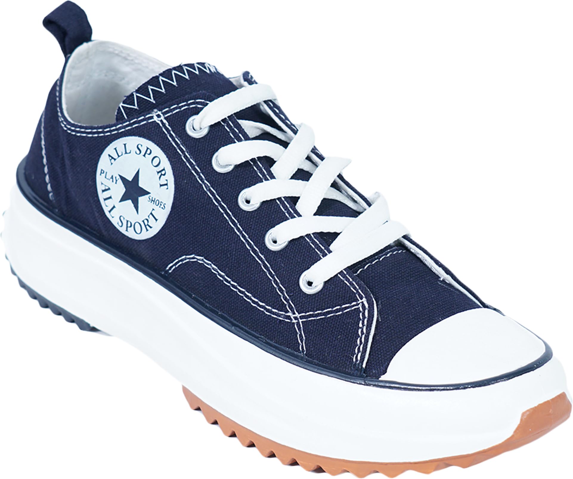 TRYME Stylish Trendy Lightweight Navy Canvas Casual Lace-up Sneaker Shoes for Boys & Mens (B0CBMS5FVW) Amazon Price History, Amazon Price Tracker