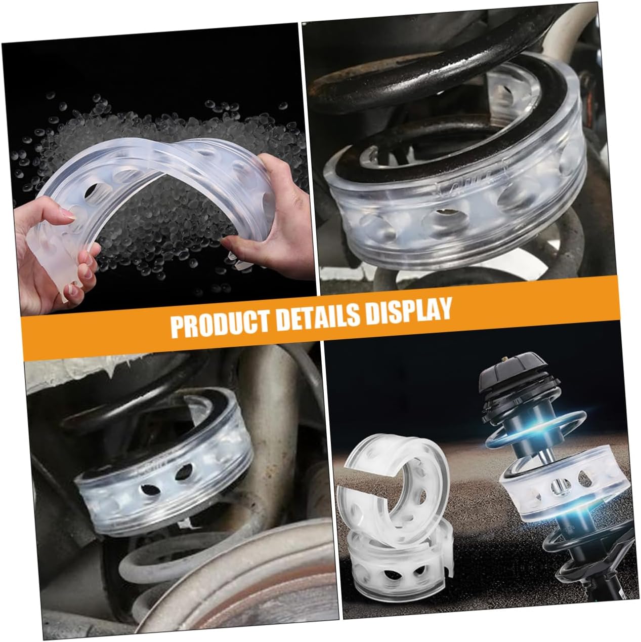 4pcs Car Bumper for Automotive Suspension Shock Absorbers for Vehicle Stability Easy Installation for Enhanced Driving Comfort and Ride Quality