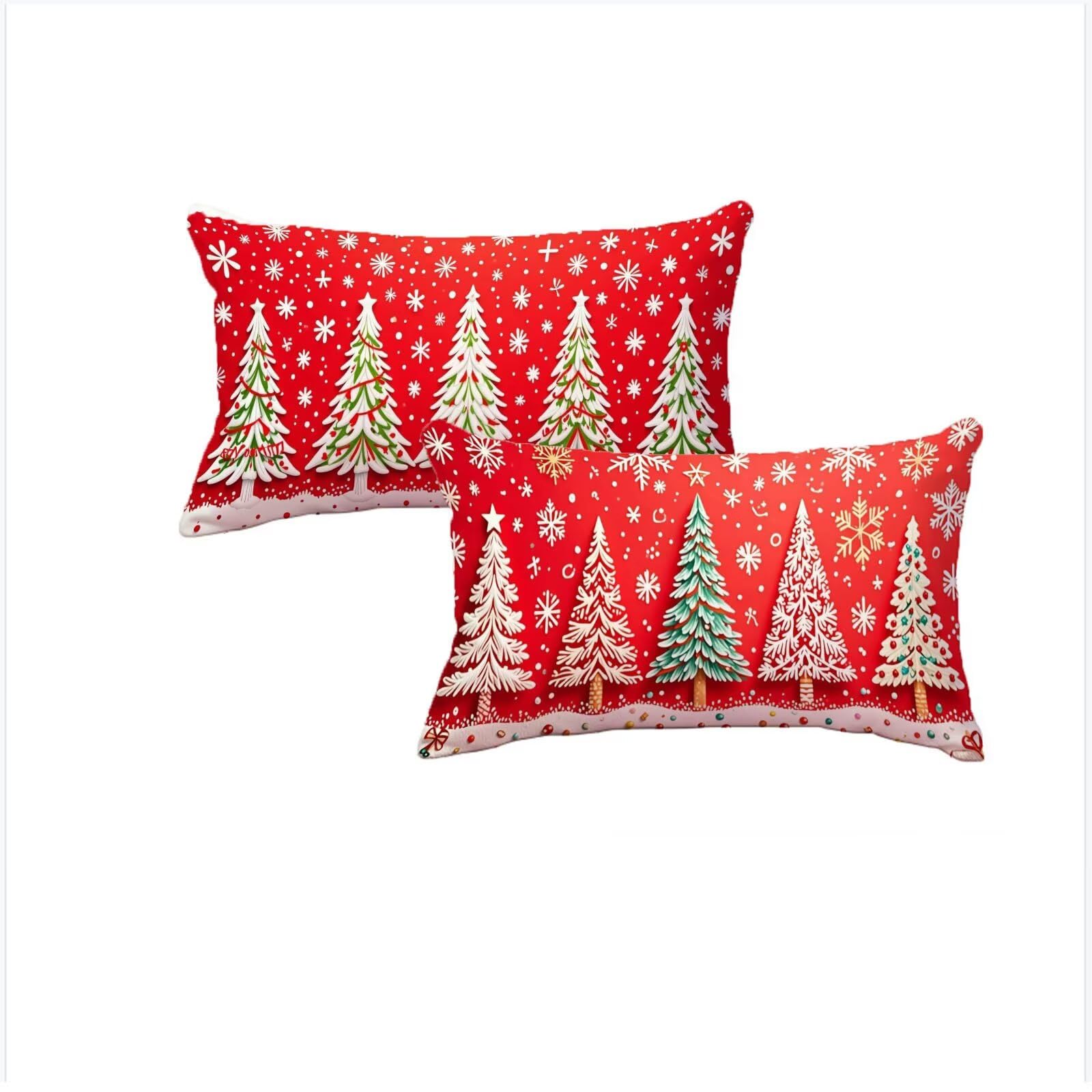 Housse coussin 50x70cm Noël pour décoration salon et chambre