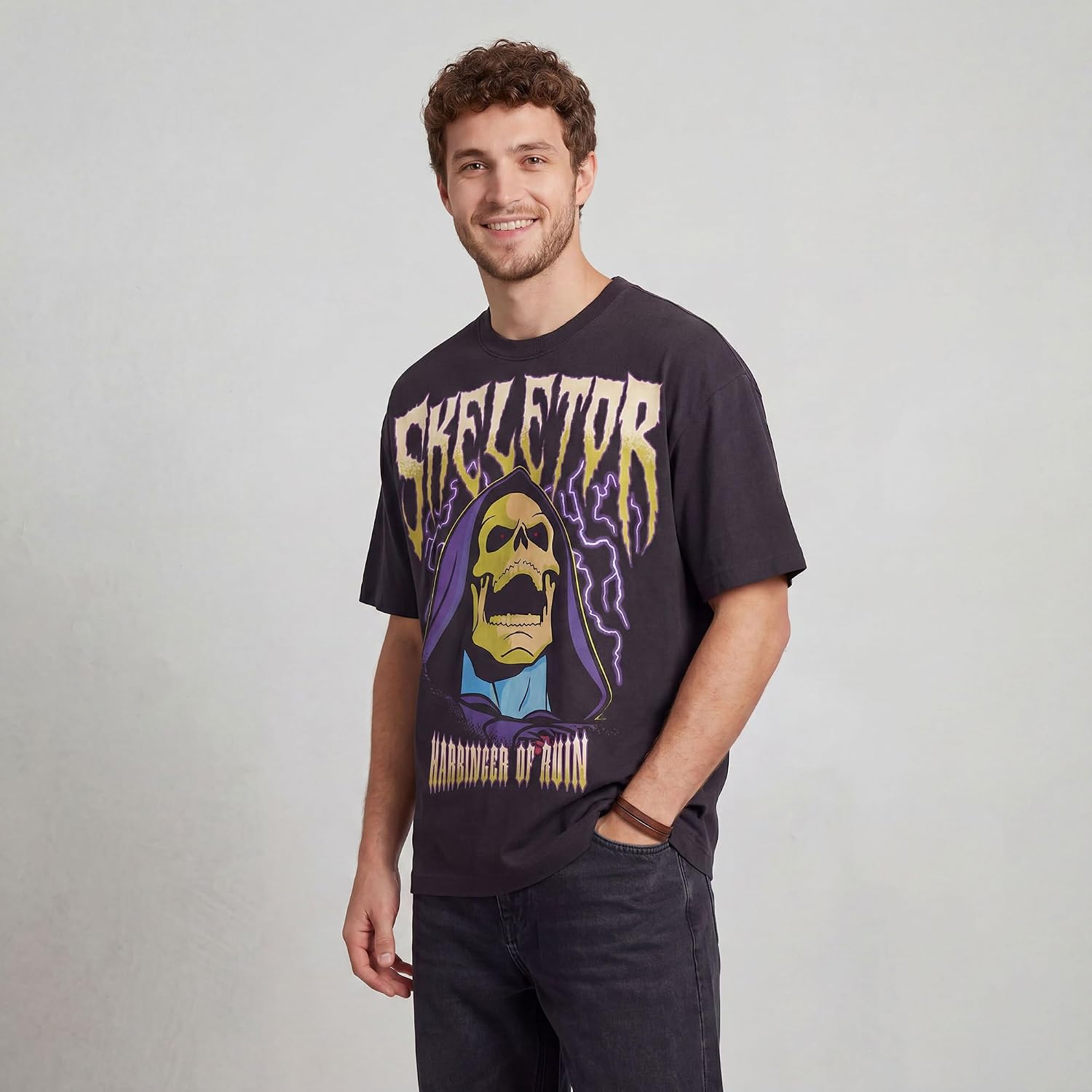 Fifth Sun Men's Masters of the Universe Men's Skeletor Harbinger of Ruin Tee image 3