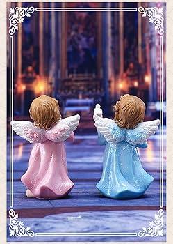 Resin Christmas Decorative Prayers Of An Angel Figurine Statue, 12.5 Cm, Bonded
