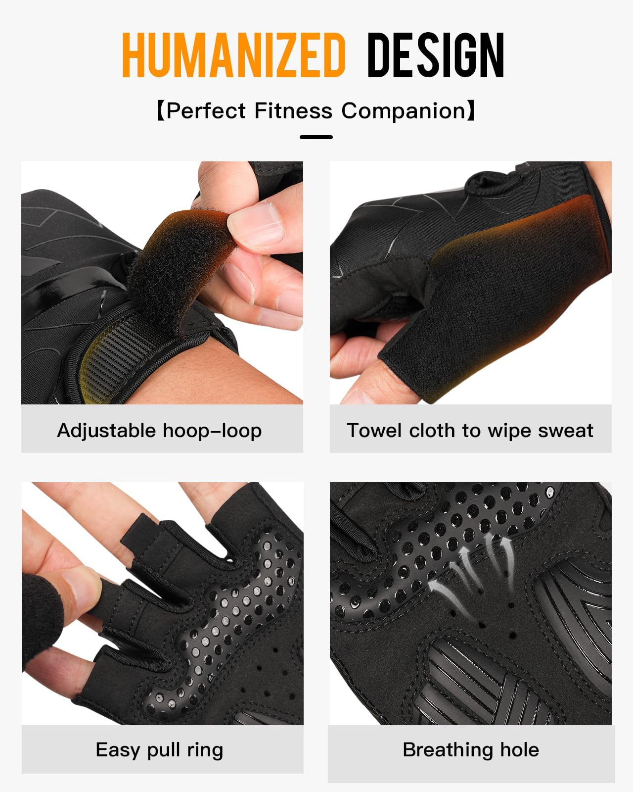 ATERCEL Gants de cyclisme pour homme et femme VTT entraînement haltérophilie plein air