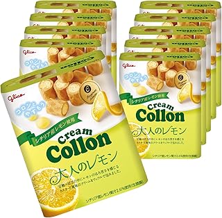 クリームコロン 大人のレモン cream collon glico 48g×10個 江崎グリコ