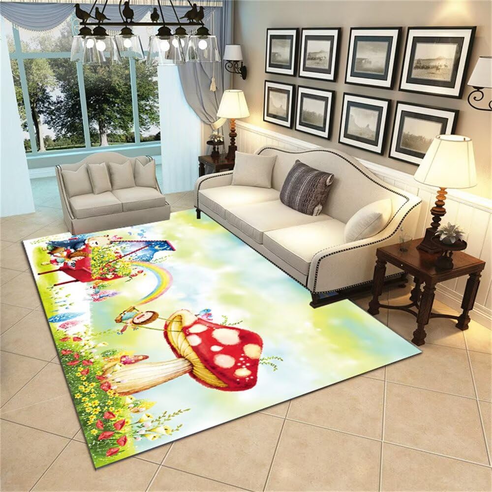 Tapis de bureau deco chambre 160x210cm résistant pour sol salle a manger