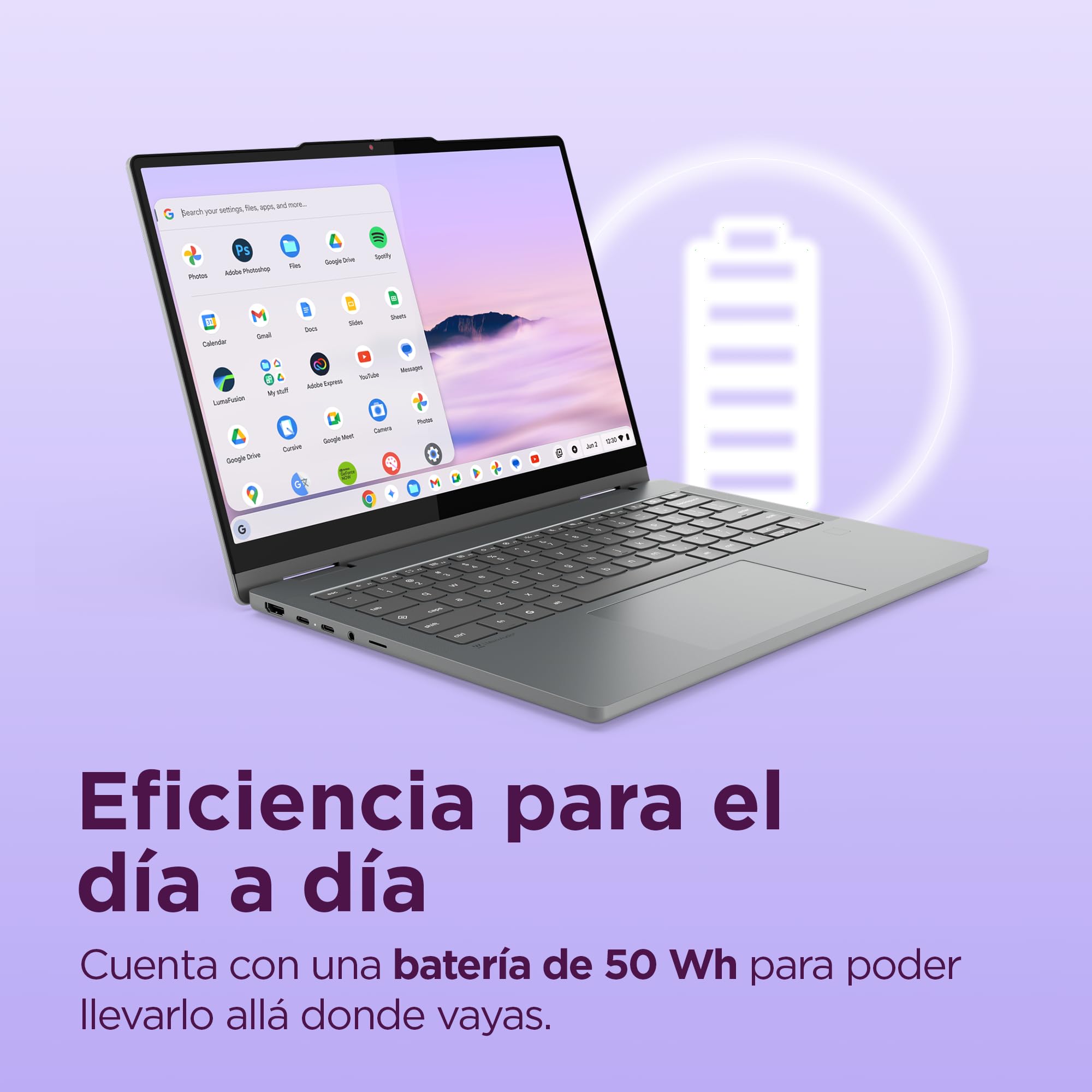 Lenovo Chromebook Plus 2-in-1 Gen10 - Portátil Táctil 14" WUXGA (Intel Core 3 N355, 8GB RAM, 256GB UFS, ChromeOS) QWERTY Gris +1 año de Google AI Pro con Gemini Pro y 5TB de Almacenamiento