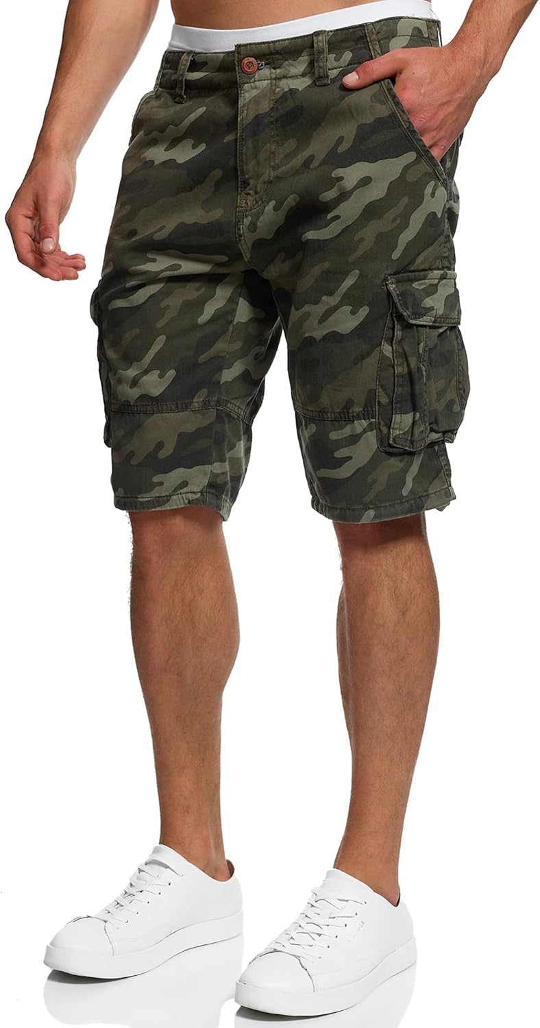 Indicode Mens Monroe Cargo ZA Shorts with Pockets Kuwait Ubuy