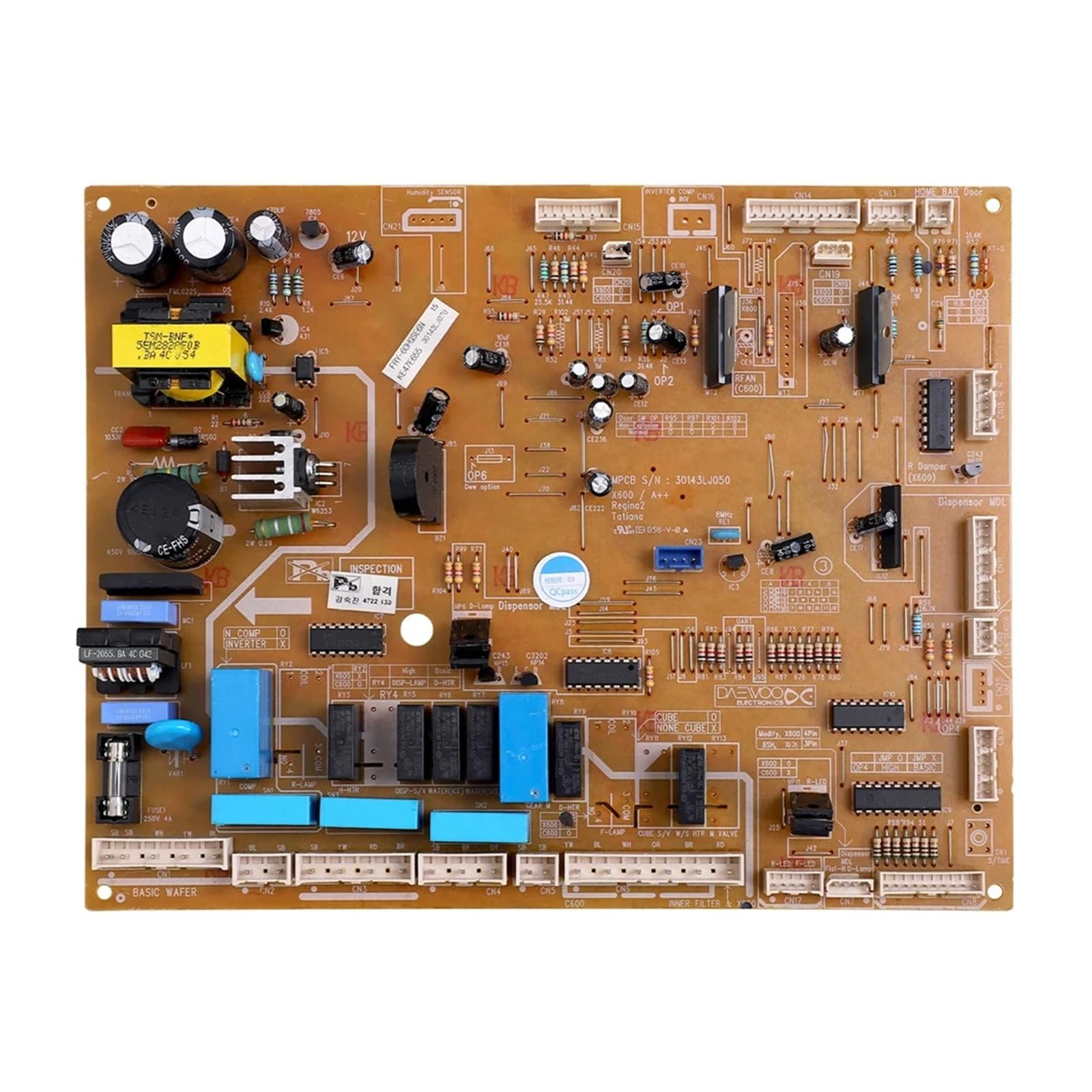 Refrigerator Motherboard, PCB Control Board, Model Number 30143LJ050,