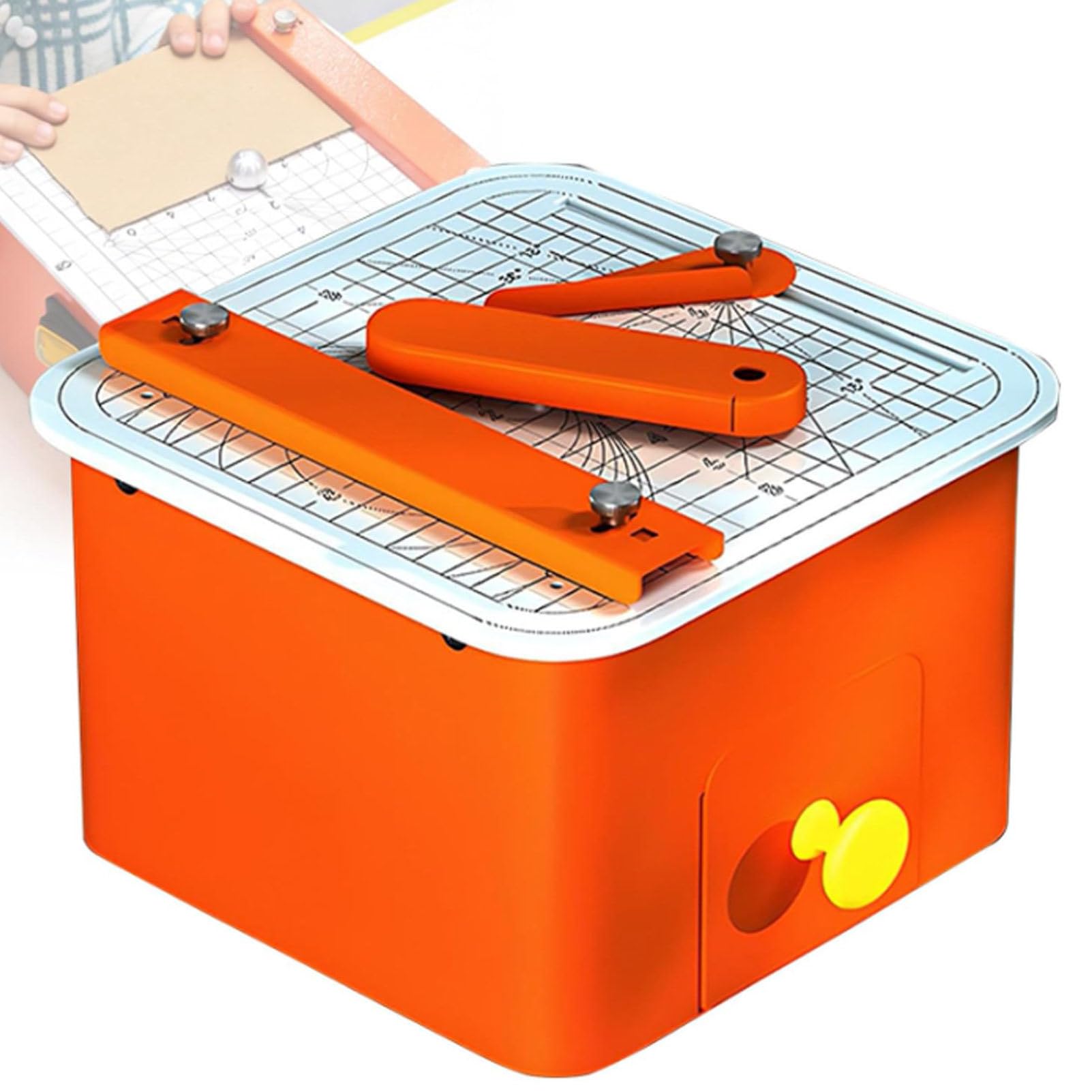 Cortador de cartón Seguro, Cortador de cartón eléctrico Mejorado para proyectos de Bricolaje con cartón para niños, ingeniería DIY y Aprendizaje Creativo, con cajón para restos.