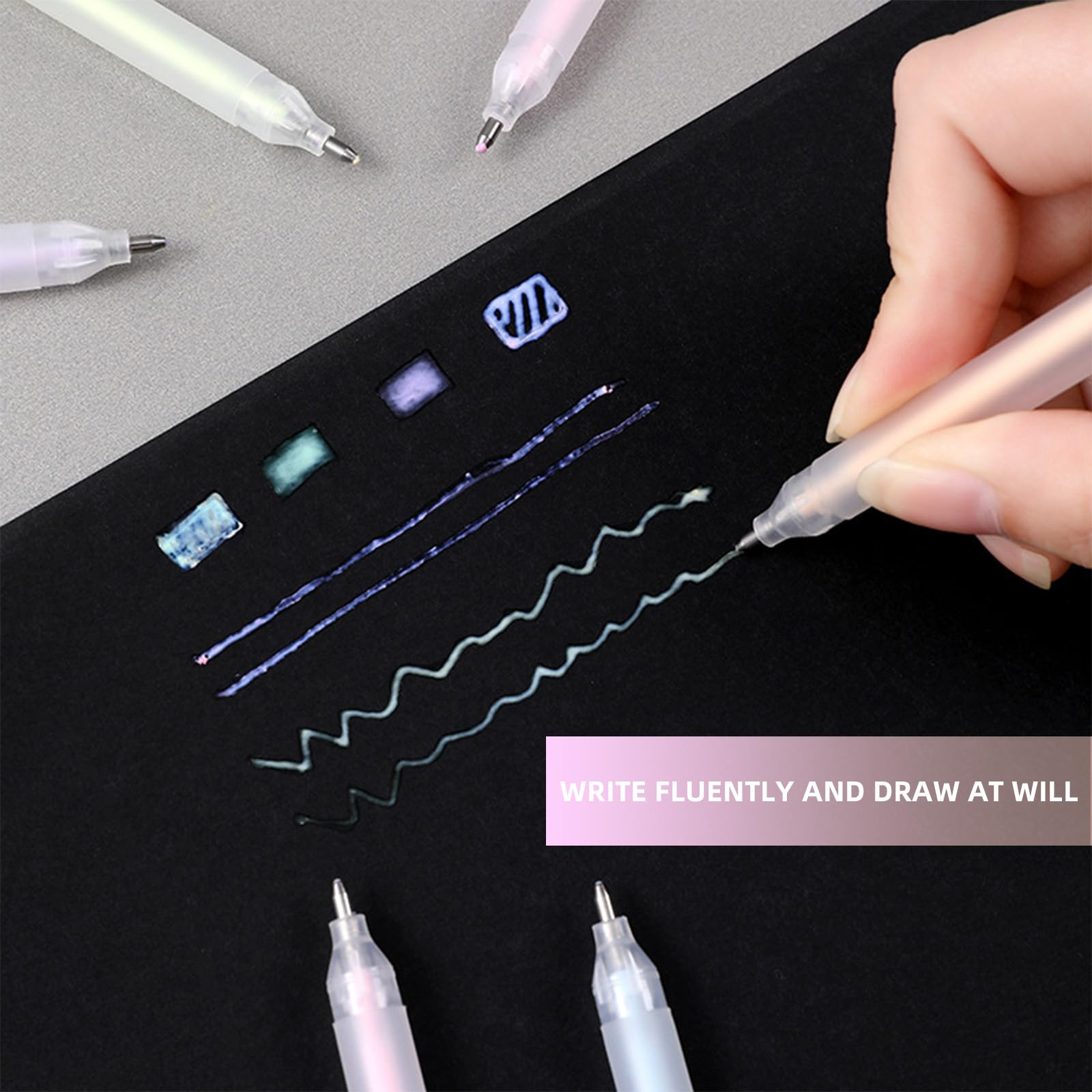 Deosdum 10 Pezzi Penne Colla Adesiva, Penna Colla Ad Asciugatura Rapida Penne Colla Appiccicosa Penna Tessuto Crafting con 20 Ricariche di Ricambio per Artigianato Fai-da-Te, Scrapbooking, Papercraft