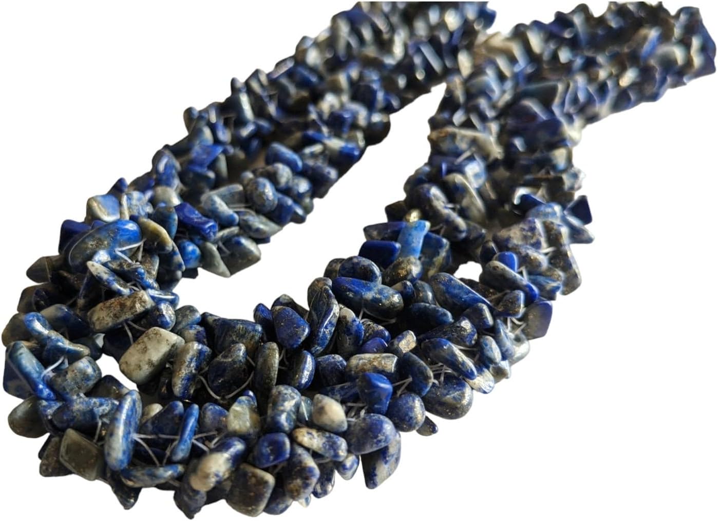 4-7mm Lapis Lazuli Rough Chips, Lapis Lazuli Beaded Rope, Natural Lapis Lazuli Chips For Necklace 24 Inch (1Strand To 5Strand Option)-ANT167