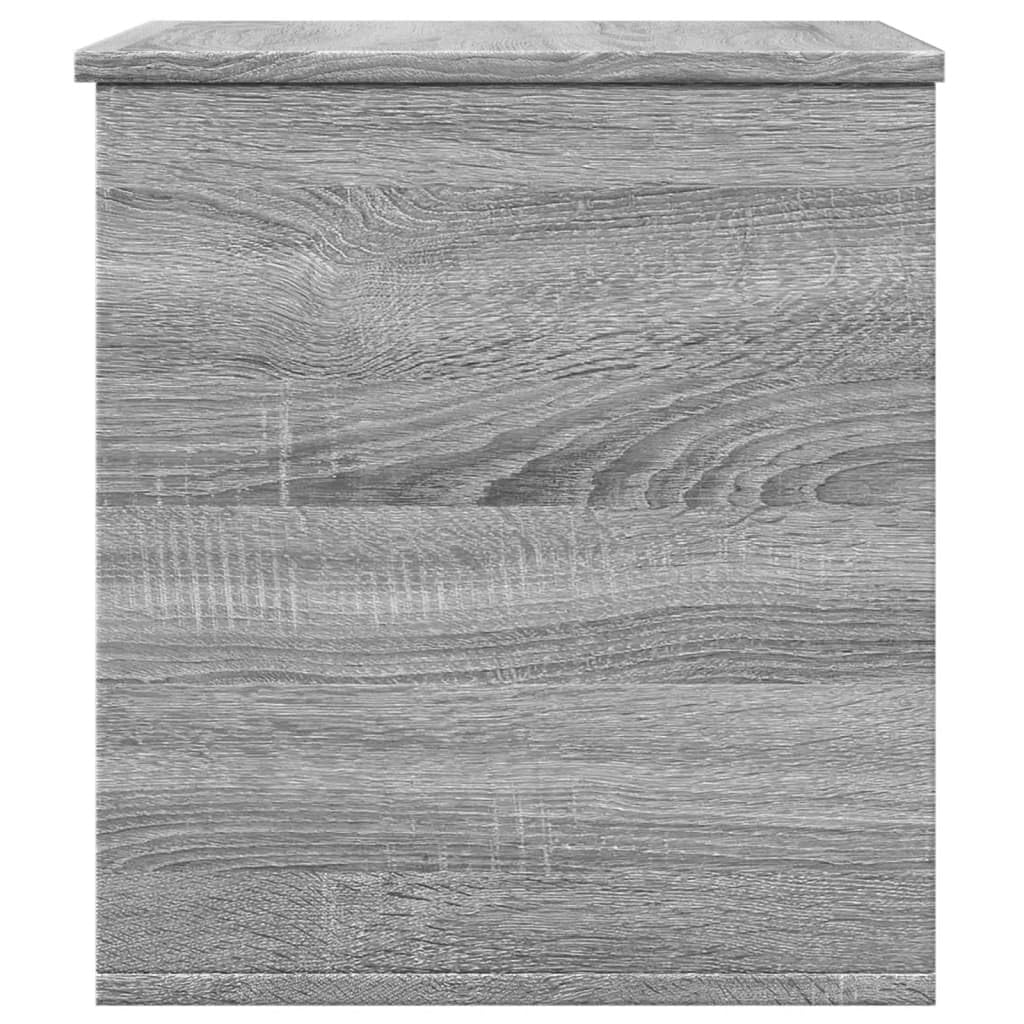 Homgoday Baúles y baúles para exteriores, caja gris Sonoma, 60 x 42 x 46 cm, madera multicapa, baúles y baúles para exteriores, contenedor de jardín, porta herramientas de jardín, puf de exterior l