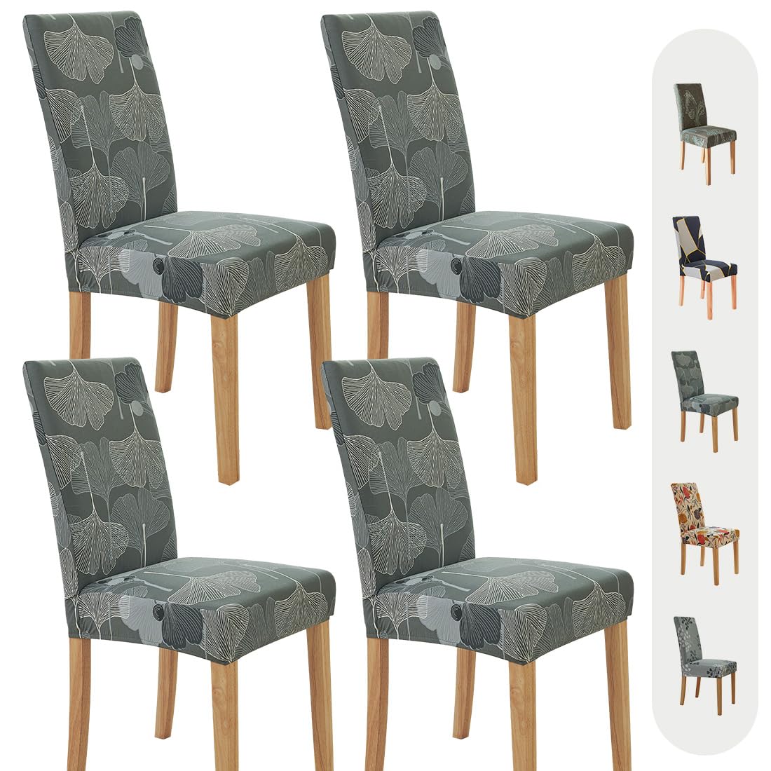 Secgo Chair Covers for Dining Room 4 Pack