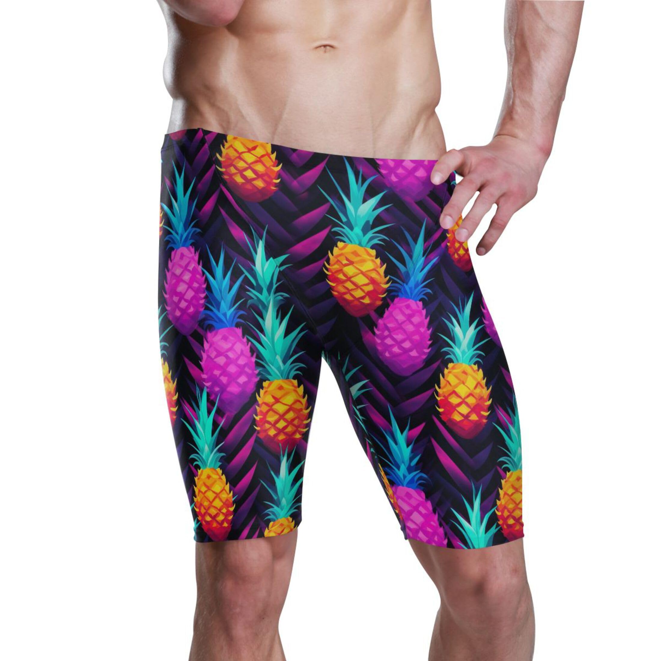 UMIRIKO Pineapple Fruit Men's Swim Jammers Swimsuit M B0401038