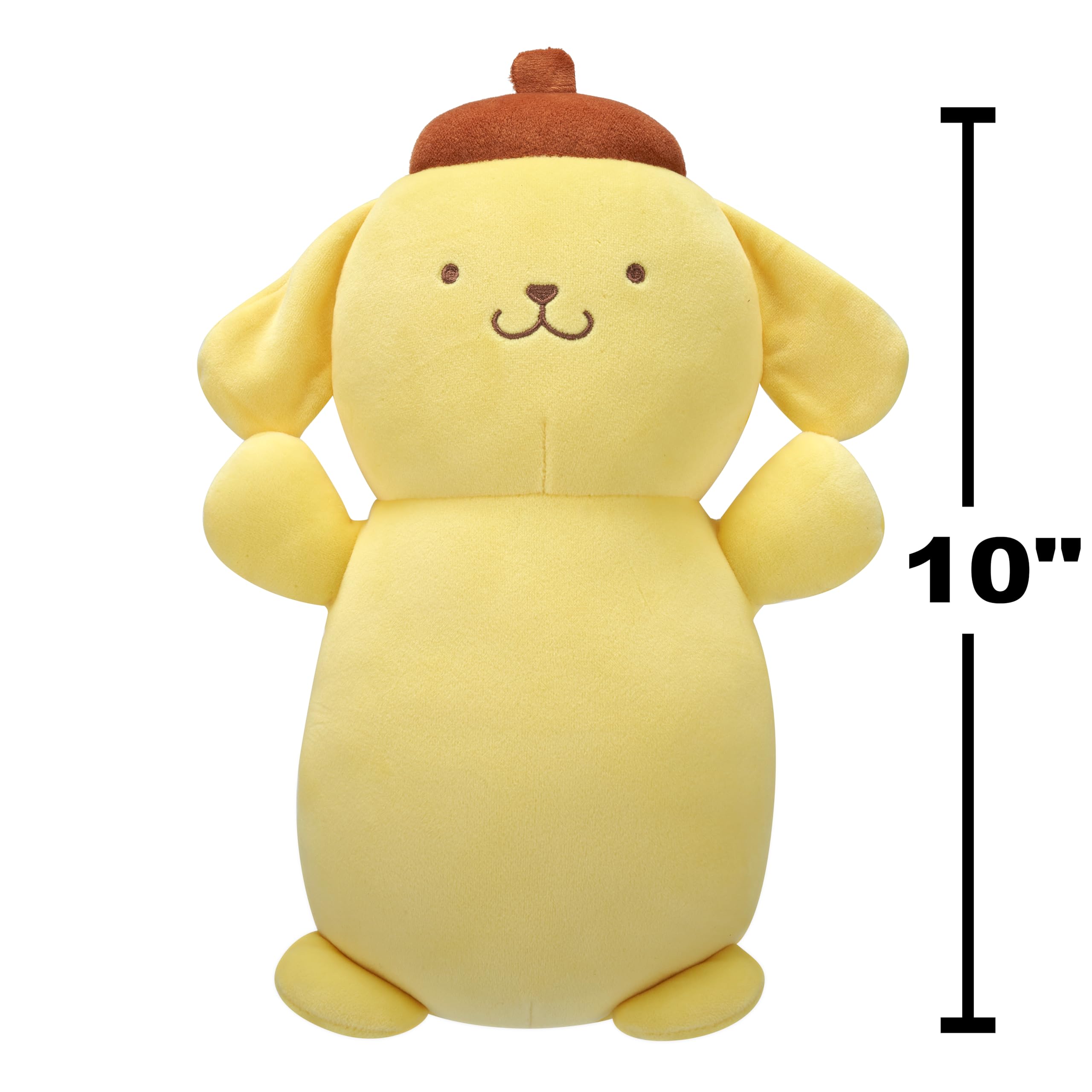 Squishmallows Original Sanrio 10in Pompompurin HugMees – Ultrasoft Official Jazwares Plush (Medium-Sized)
