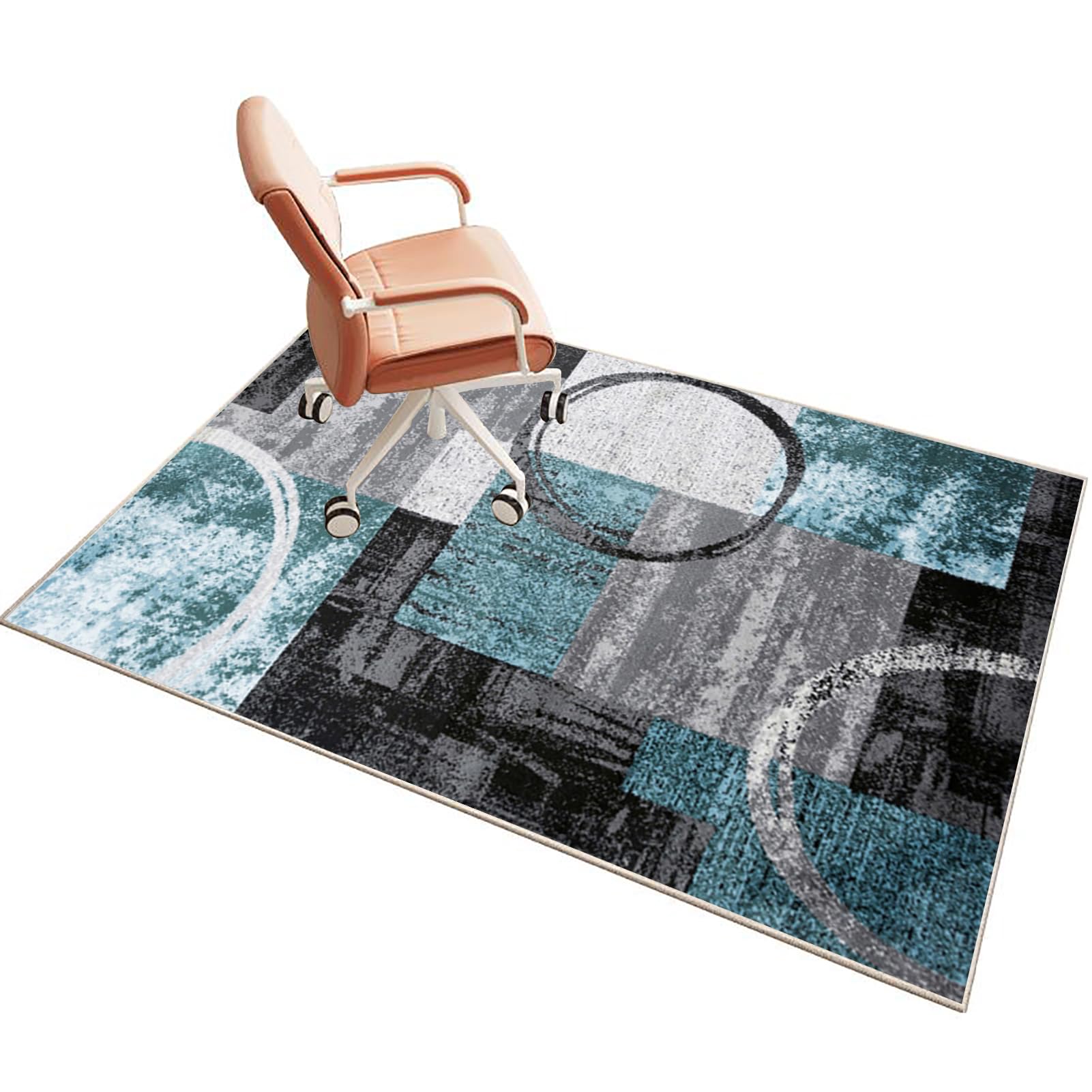 Floor Protection Mat for Hard Floor 150 x 160 cm Desk Chair Mat for Carpet Office Chair Mat for Carpeted Floor Gaming Chair Mat for Hardwood Floor Floor Protectors for Rolling Chairs Protector Rug