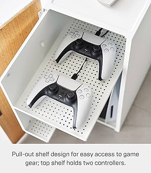 Amazon｜山崎実業(Yamazaki) 【 完成品 】 ゲーム機 収納 ラック