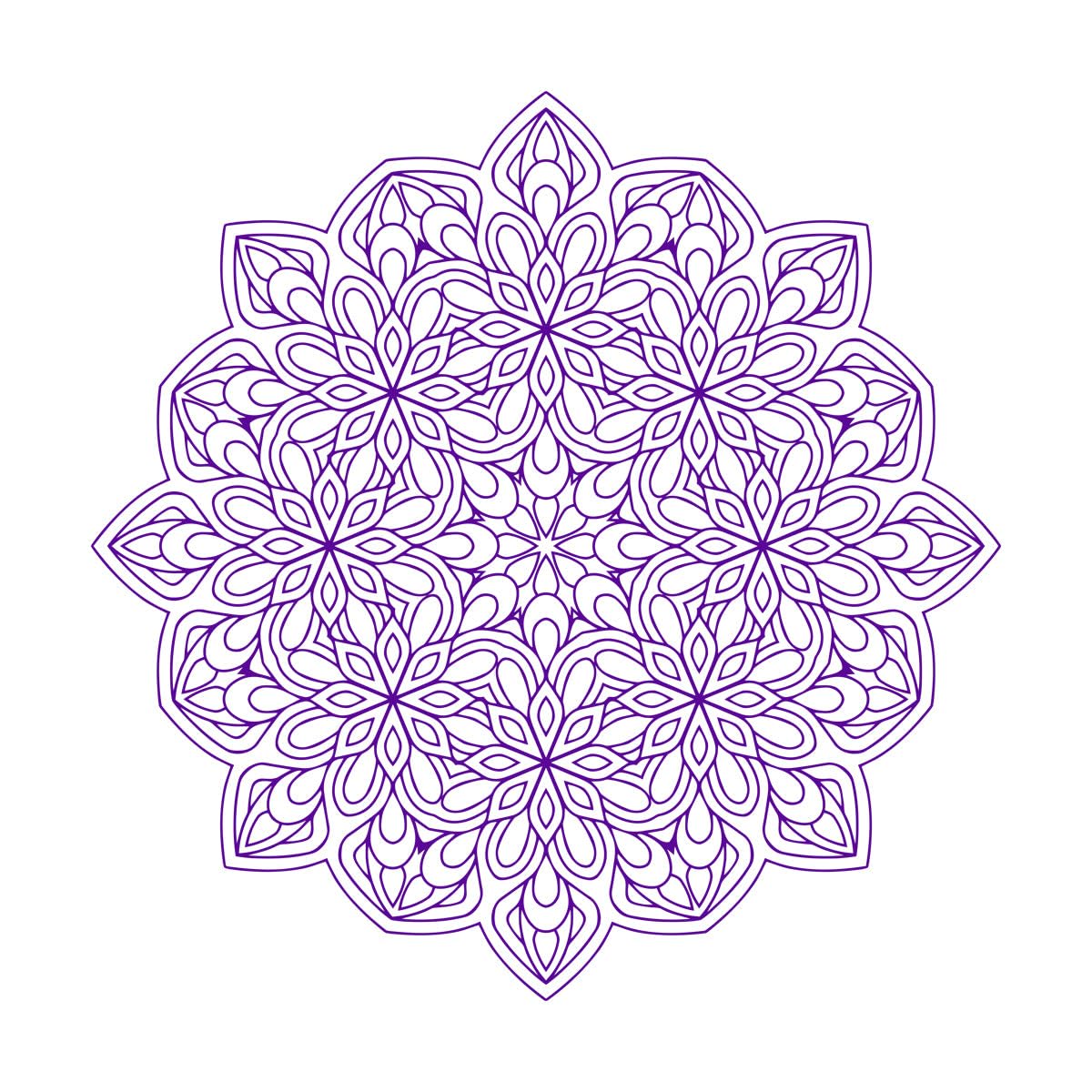 Headboard Wall Decals Art Mandala Sticker Boho Bohemian Vinyl Decor Yoga Decal for Bedroom Home Living Room Decor Large - 84x84cm — image 1