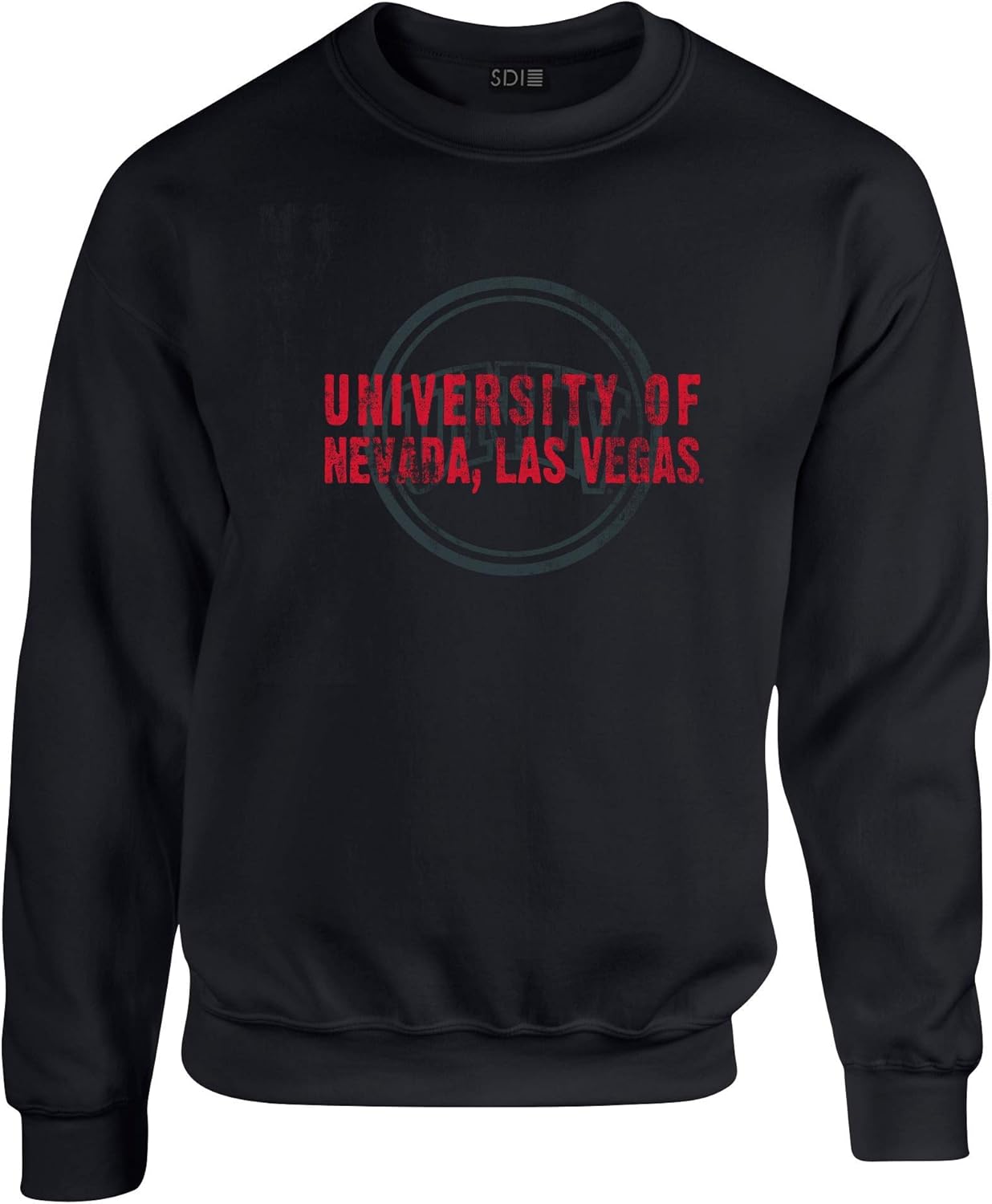 50/50 Cotton/Poly Crewneck Sweatshirt, Vintage Mascot Design