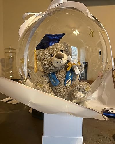 Miniatura 5 de Globos transparentes grandes para rellenar paquete de 13 globos Bobo de boca ancha de 30 pulgadas para relleno, globos transparentes a granel para