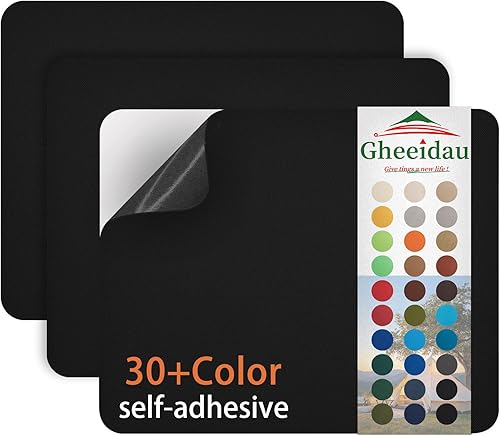 Gheeidau Parche de reparación de lona de 9 x 11 pulgadas, 3 piezas, impermeable, autoadhesivo para tiendas de campaña, cubierta de barco, toldo