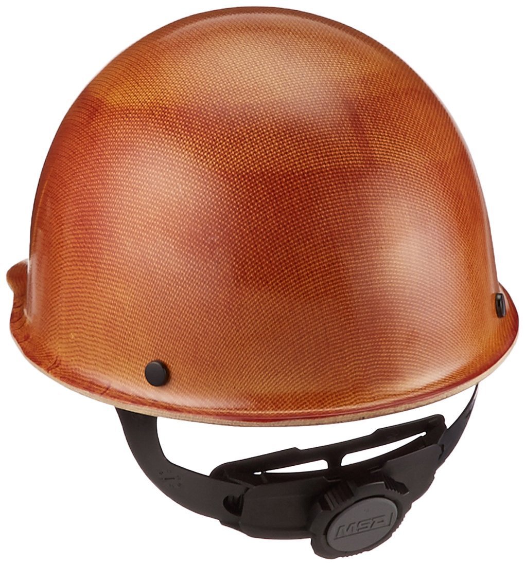 MSA 475405 Large Skullgard Cap Style Safety Hard Hat with Fas-Trac III Ratchet Suspension | Non-slotted Cap, Made of Phenolic Resin, Radiant Heat Loads up to 350F - Large Size in Natural Tan: Tools & Home Improvement