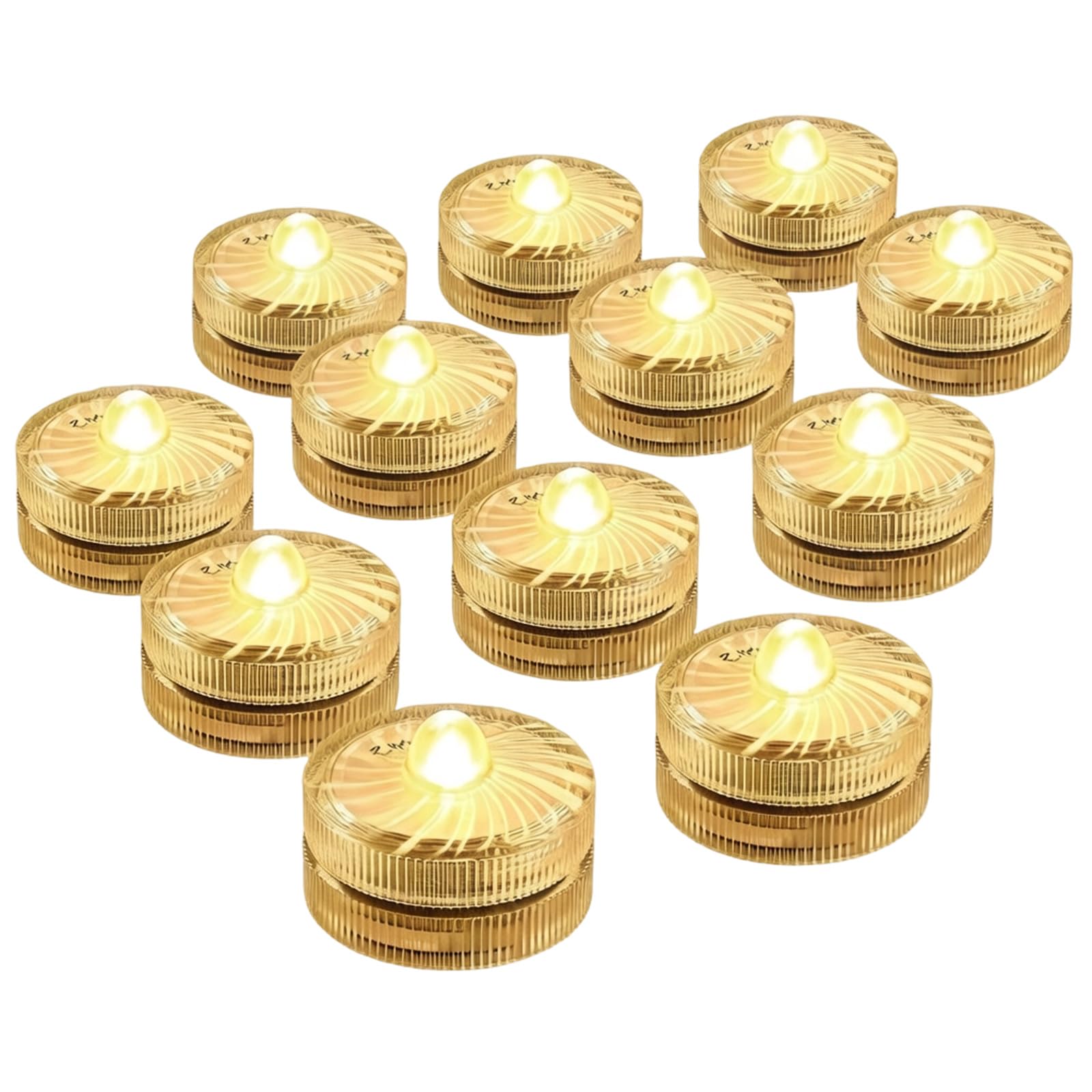 Buxuaaaa 12Pcs LED Underwater Lamps for Holiday Party Decor LED Lights Party Decoration Lights