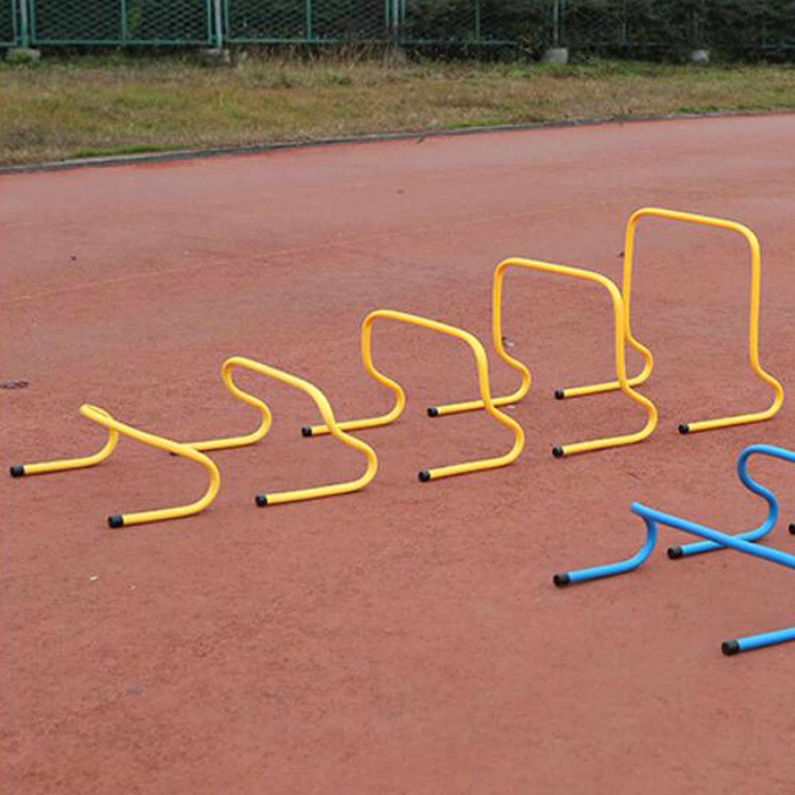 perfk 5 Pezzi di Ostacoli per L'agilità Et velocità, Attrezzatura da Allenamento da Calcio, Ostacoli Allenamento per Agilità E velocità, delle Gambe, Abilità, Equilibrio, Controllo del Corpo, 30 Cm