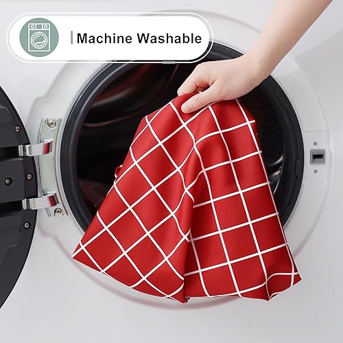 Miniatura 9 de misaya Mantel rectangular de tela impermeable, mantel de poliéster a prueba de manchas, lavable para comedor, cocina, exterior (60 x 84 pulgadas,