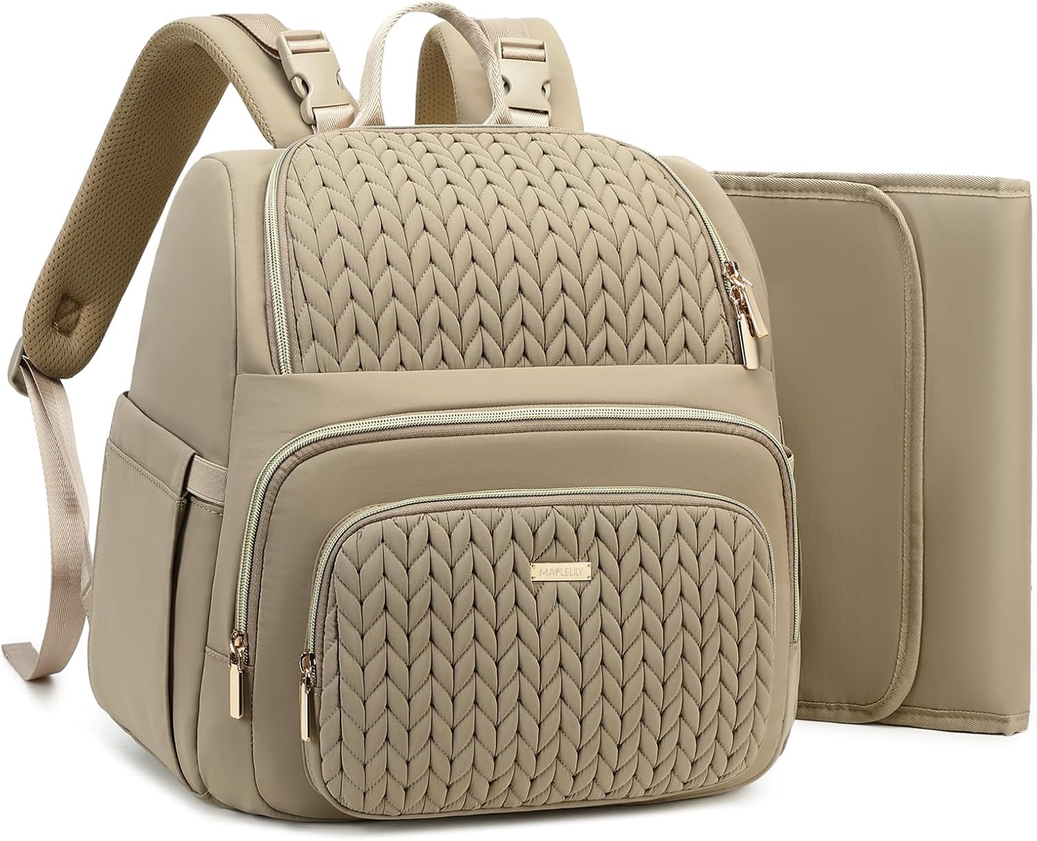 Diaper Bag Backpack – Lightweight & Stylish, Boys, Girls & Baby Travel Essentials Tote with Changing Pad, Insulated Pocket, Stroller Strap – Baby Backpack for Mom, Maternity (Brown Taupe) Diaper Bag Backpack – Lightweight & Stylish, Boys, Girls & Baby Travel Essentials Tote with Changing Pad, Insulated Pocket, Stroller Strap – Baby Backpack for Mom, Maternity (Brown Taupe)