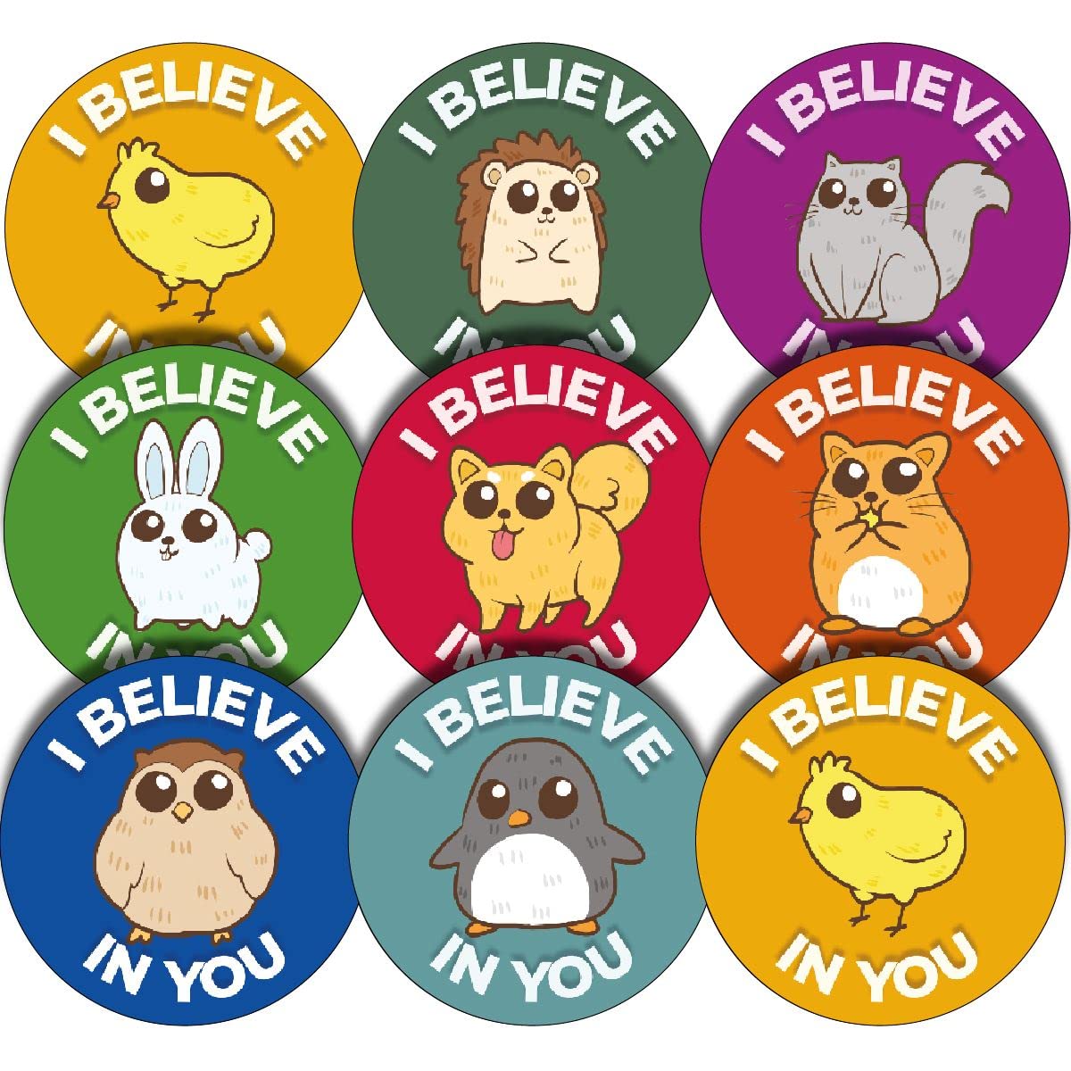Sticker Stocker 144 I Believe In You 30Mm Glossy Reward Stickers
