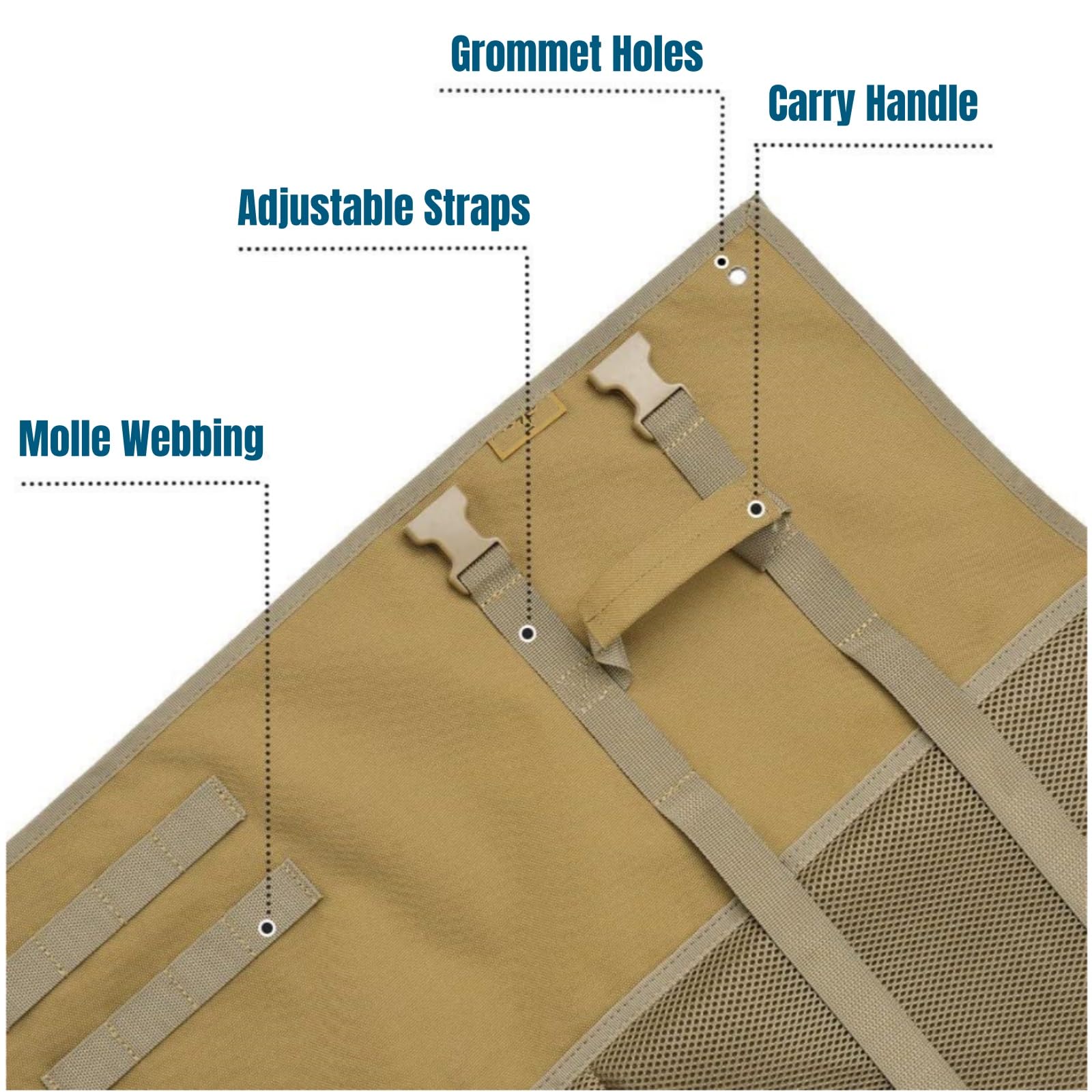 Peminkoo Tappetino da tiro Coperta Imbottita per riposare all'aperto Arrotolabile in Tessuto Oxford Antiscivolo Leggero Impermeabile Resistente per Caccia (200x74 cm)