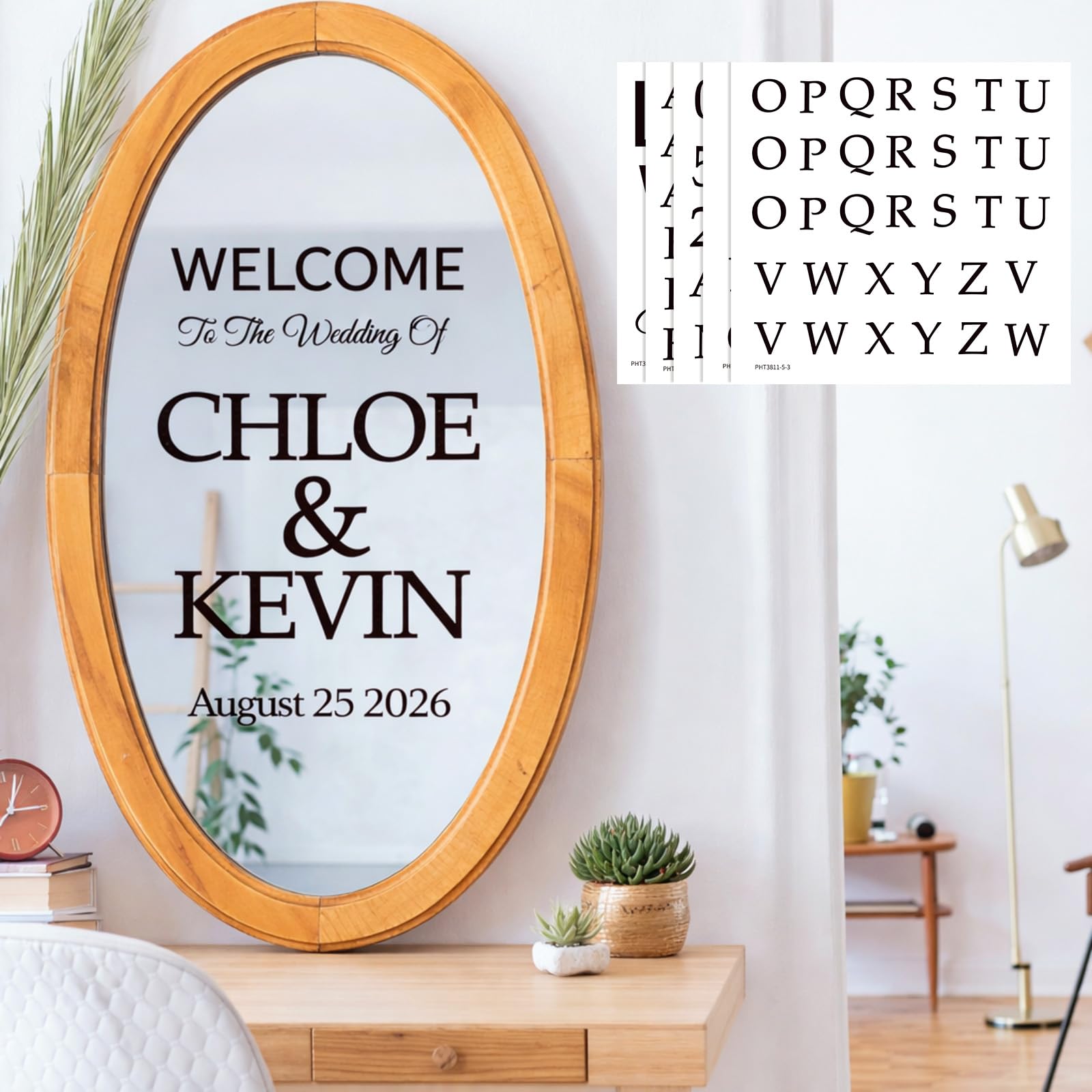 Amazon.co.jp: Dunzoom 5個 Welcome to Our Wedding Mirror Sign