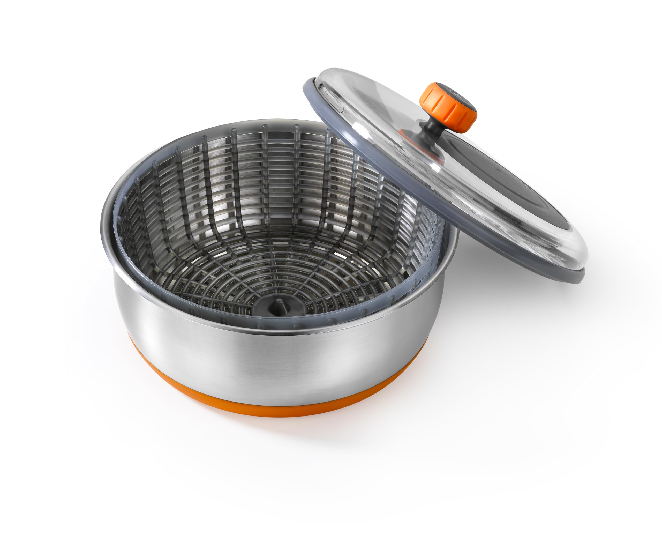 BRA Efficient Inox | Sartén 28 cm, tricapa (interior acero inox 18/10 interior aluminio exterior acero inox 18/0 magnético), aptas para inducción, sin antiadherente, mango remachado