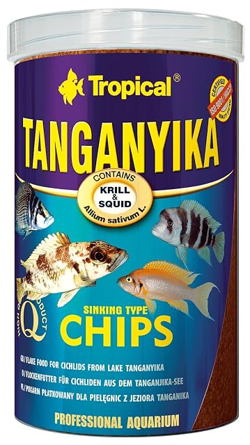 TANGANYIKA Chips 250ml / 130g - Alimento Completo y Especial en Forma de Chips para los cíclidos más Grandes…