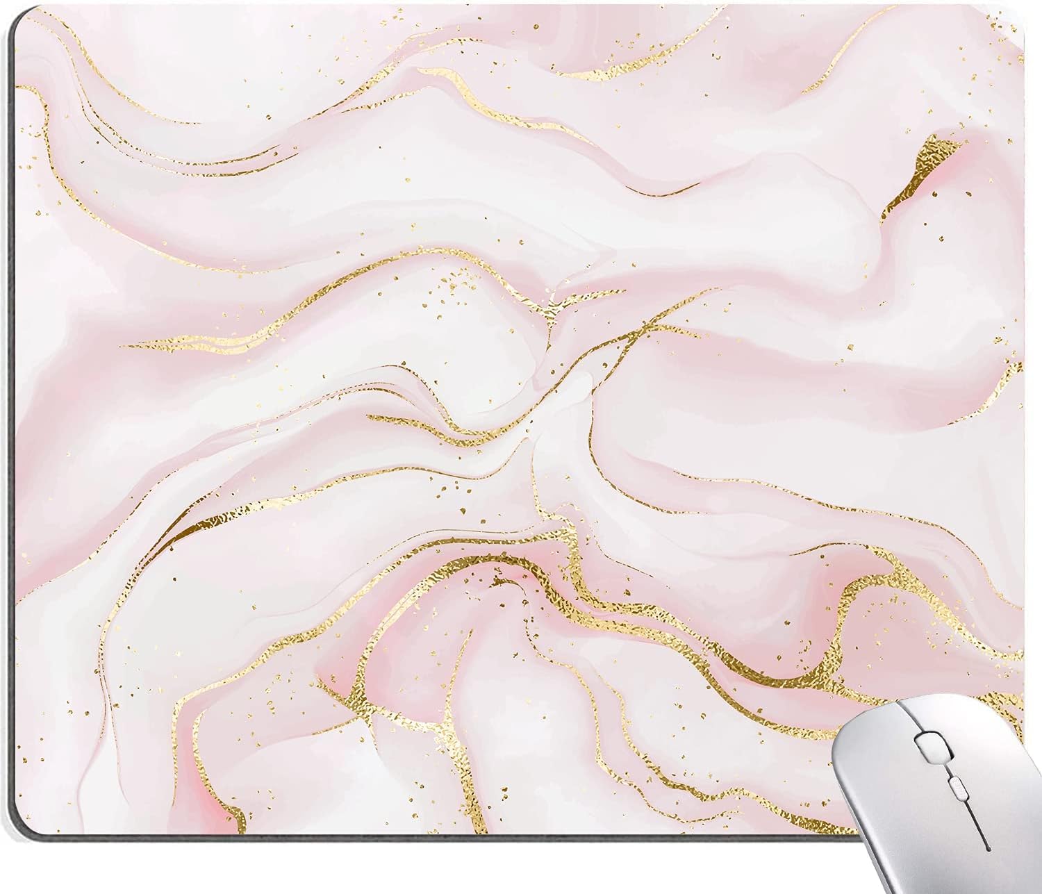 Premium-Textured Mouse Pad, Non-Slip Rubber Base Mousepad for Laptop, Computer & PC, 9.5×7.9 in - Enhanced Precision, Ergonomic Comfort, Ideal for Gaming & Office (OMA-19)